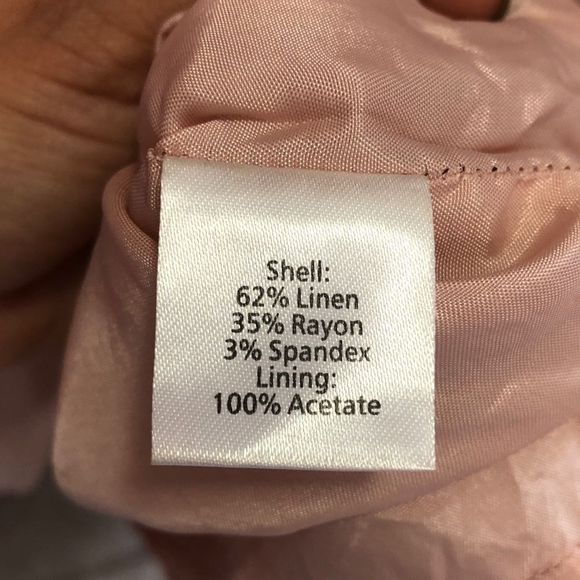 SAKS 5TH AVE Nude Pink Organza Ruffled Sleveless V-neck Mini Dress - Picture 6 of 10